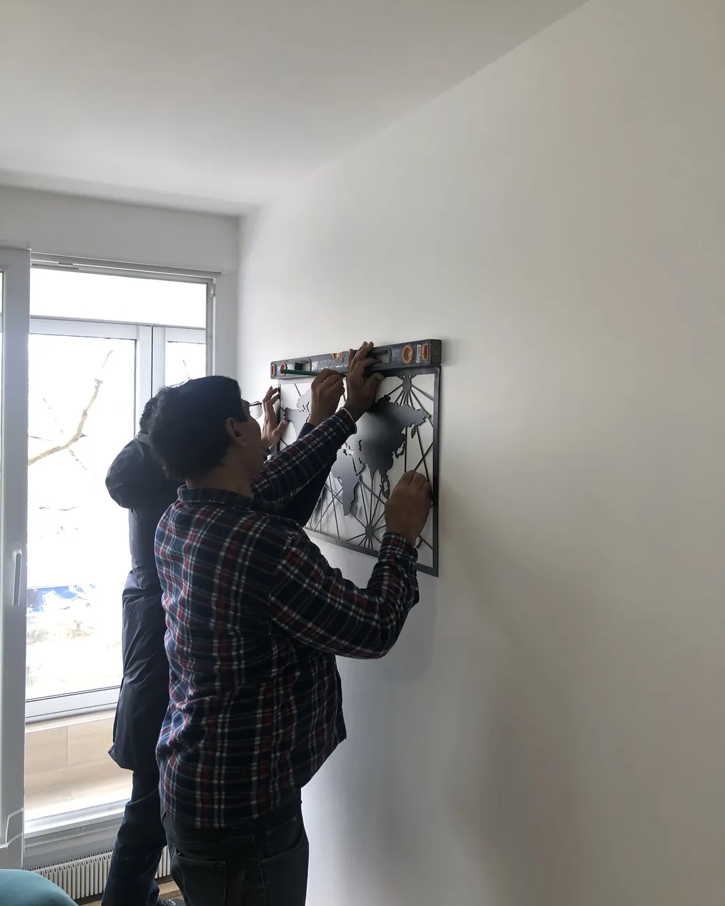 Saïd M. et son équipe sur un chantier parisien